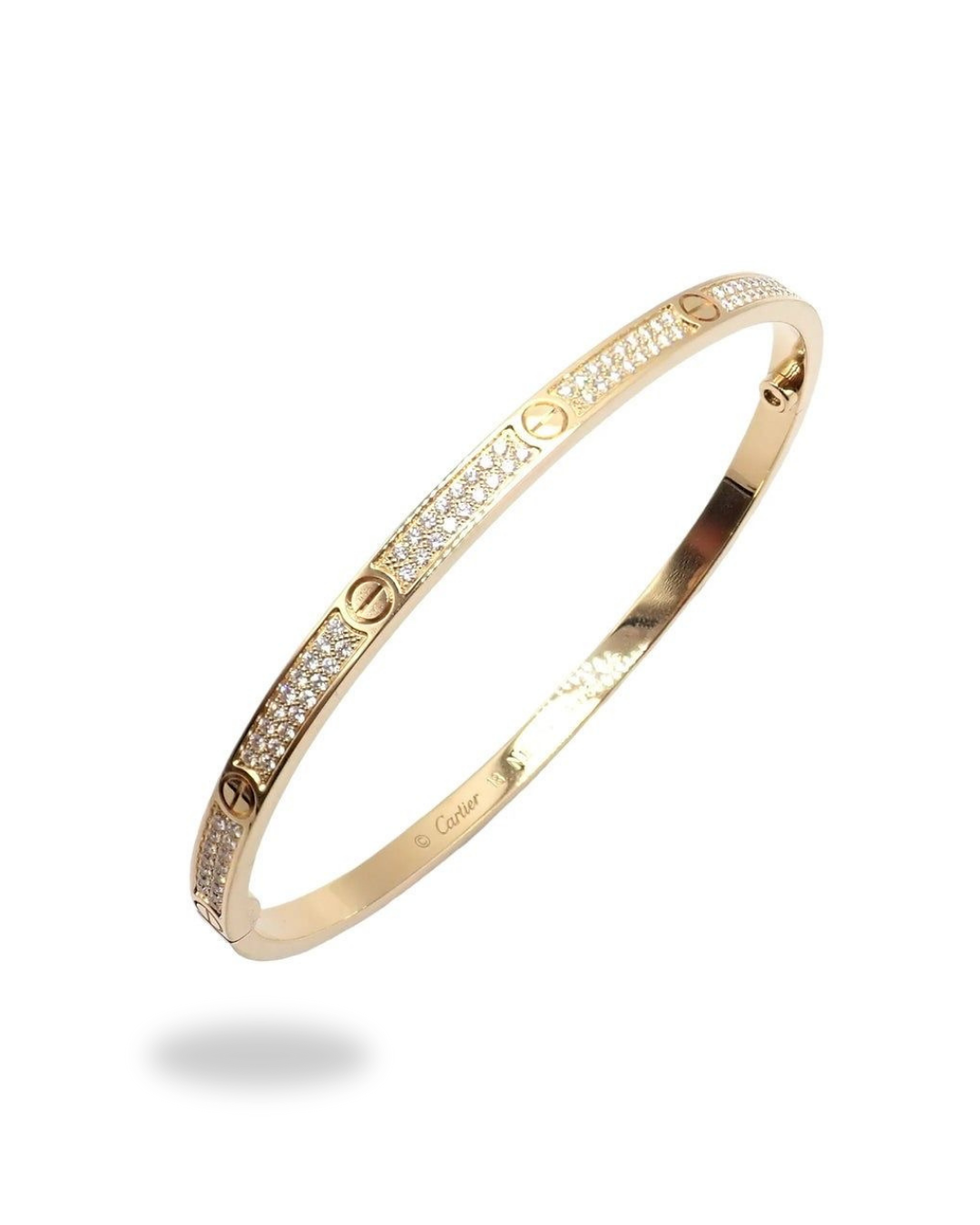 Pulsera Cartier love Tiny 14k pavé en diamantes naturales