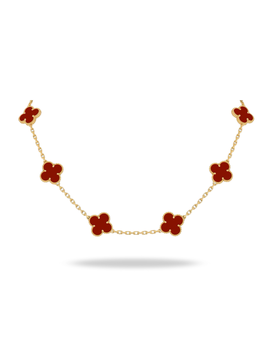 Collar VCA oro 18k cornalina 45cm